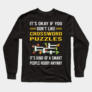 Smart People Hobby Crossword Puzzles Long Sleeve T-Shirt